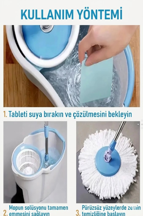 UltraClean™ Suda Eriyen Akıllı Temizlik Tableti - 20 Adet